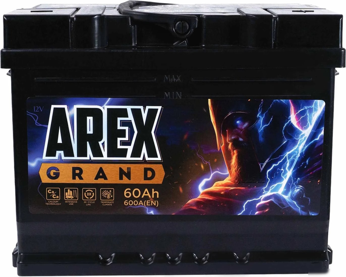 Автомобильный аккумулятор AREX Grand R+ (60 А·ч)