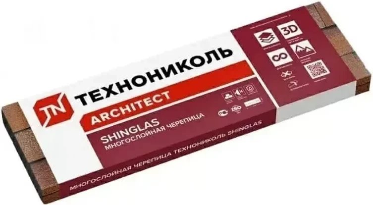 Битумная черепица Технониколь Shinglas многослойная Джаз (Чикаго, 2м2)