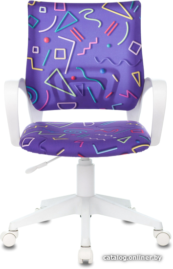 Компьютерное кресло Бюрократ Burokids 1W 1920838 (фиолетовый Sticks 08/пластик белый)