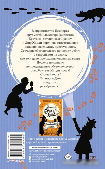 Книга издательства АСТ. Братья Харди и тайна дома на скале (Диксон Ф.)