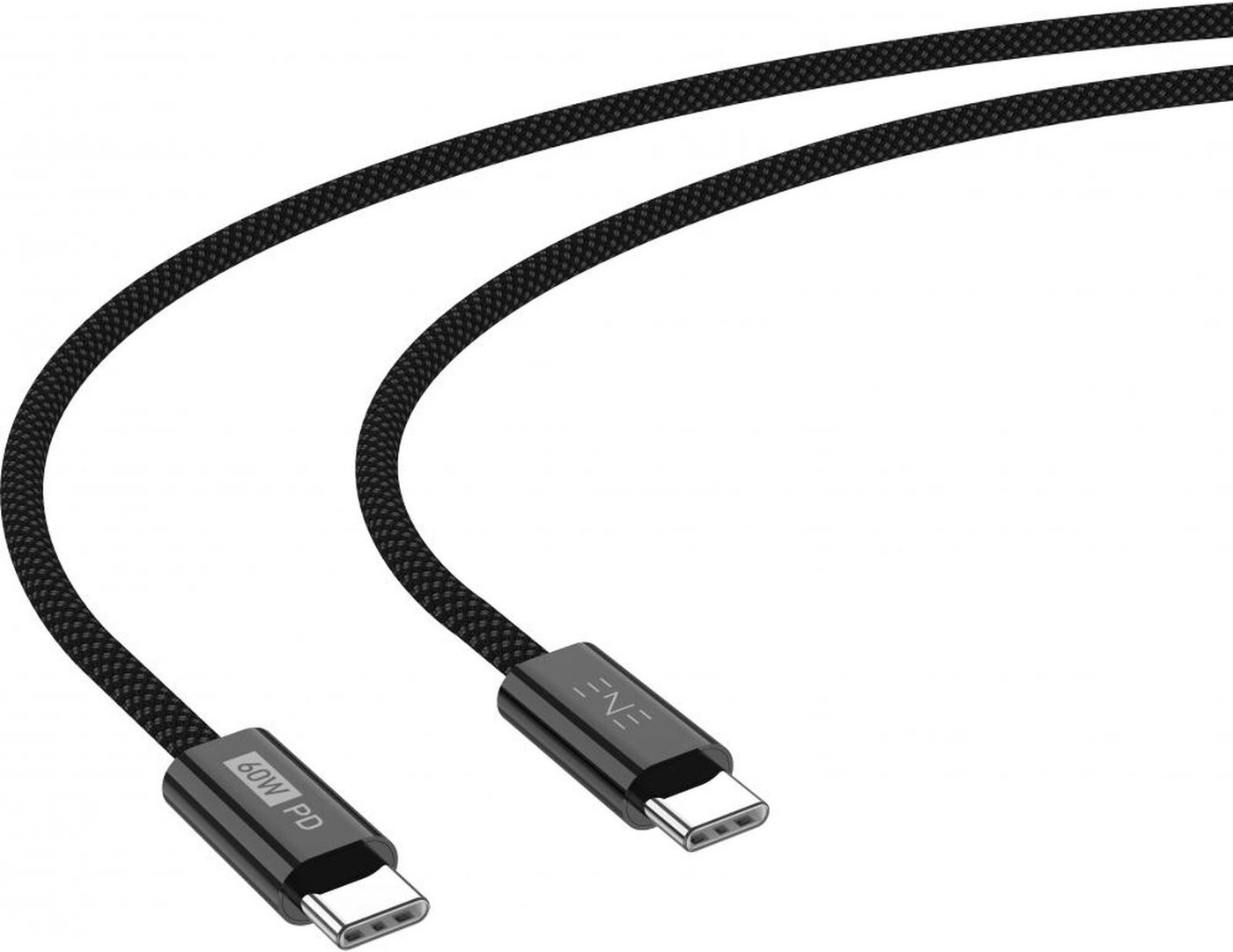 Кабель Atomic 30.425 Ene Intro USB Type-C - USB Type-C (1 м, черный)