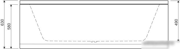 Ванна Cezares Plane 180x80
