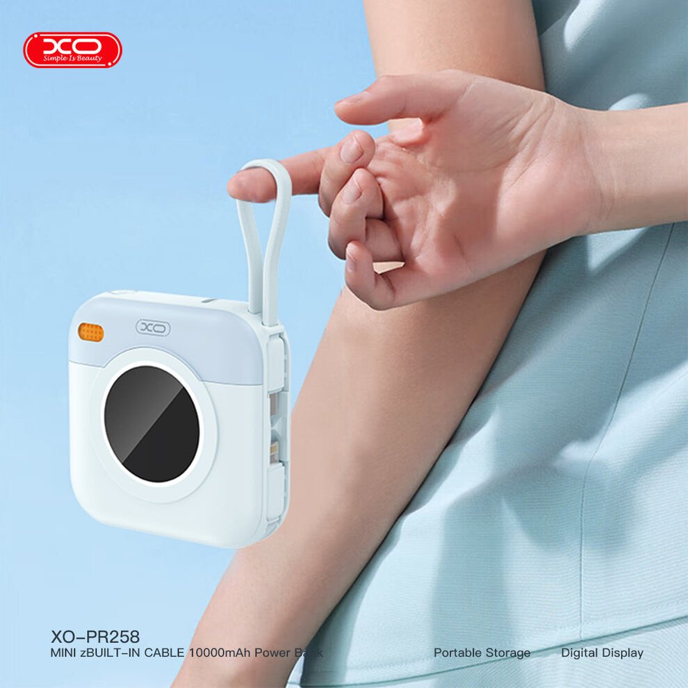 Внешний аккумулятор XO PR258 10000mAh (синий)