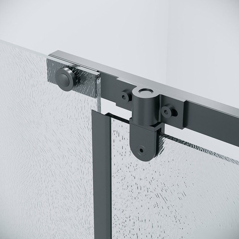 Душевой уголок Grossman Pragma 120x90x195 120.K33.03.1290.21.02 (черный матовый/стекло шиншилла)