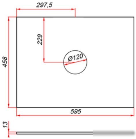 ЗОВ Столешница 13 CKP13W595458C1 (белый)