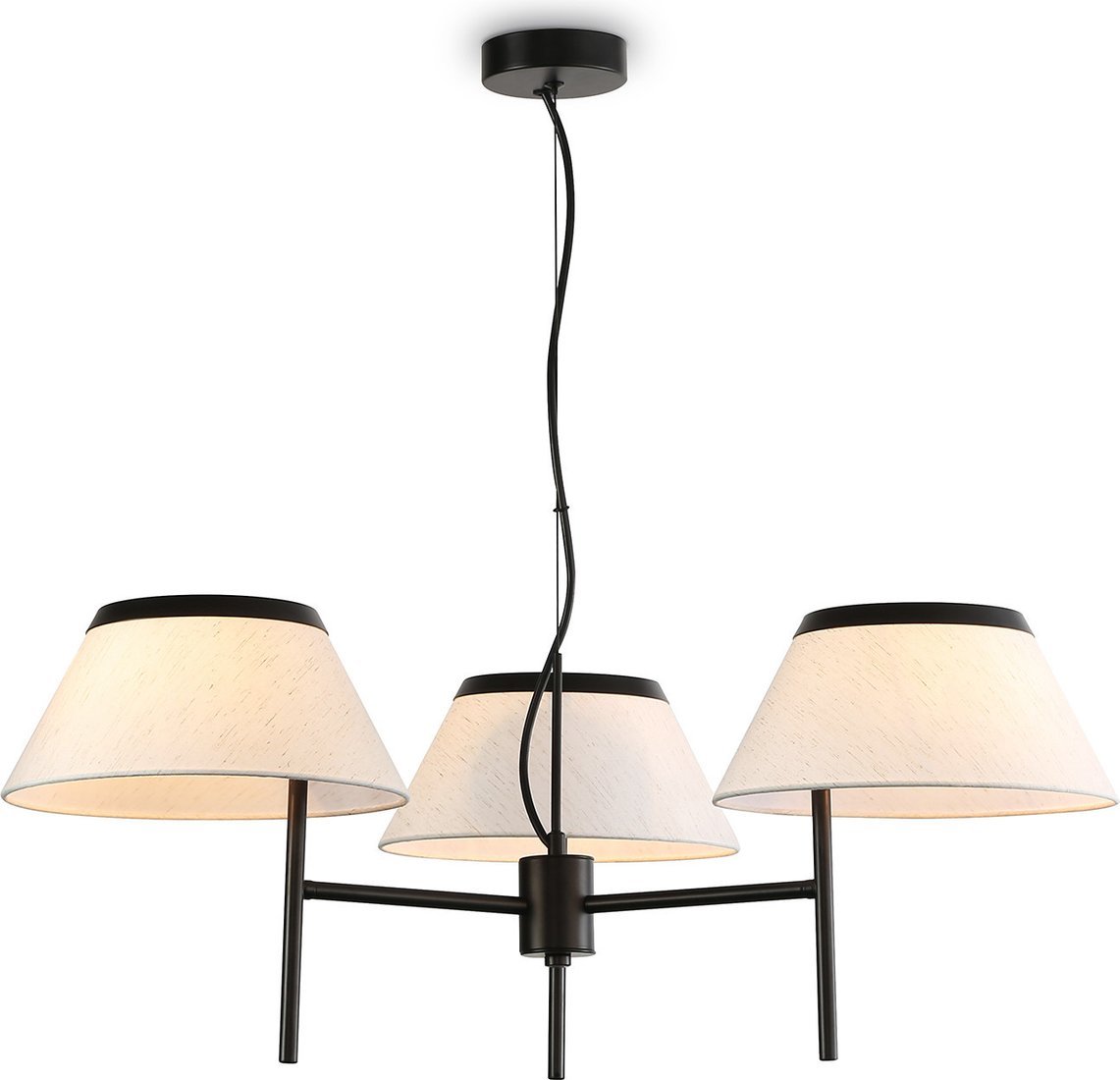 Подвесная люстра Ambrella LH72451/3 BK/WH (черный/белый)