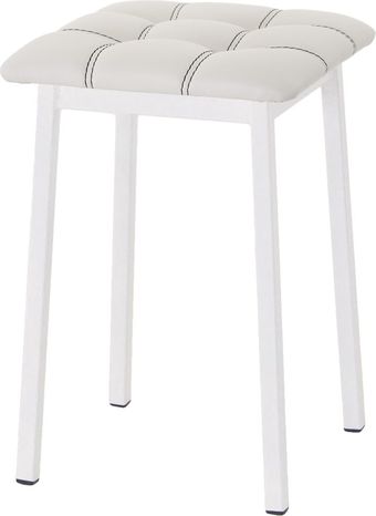 Табурет AMC Comfort 7К6.12 (кожзам, белый/белый)