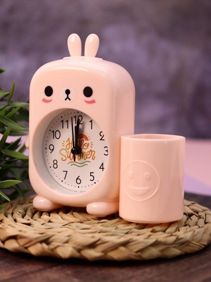 Настольные часы ILikeGift Cute Bunny HS-631-2 (розовый)