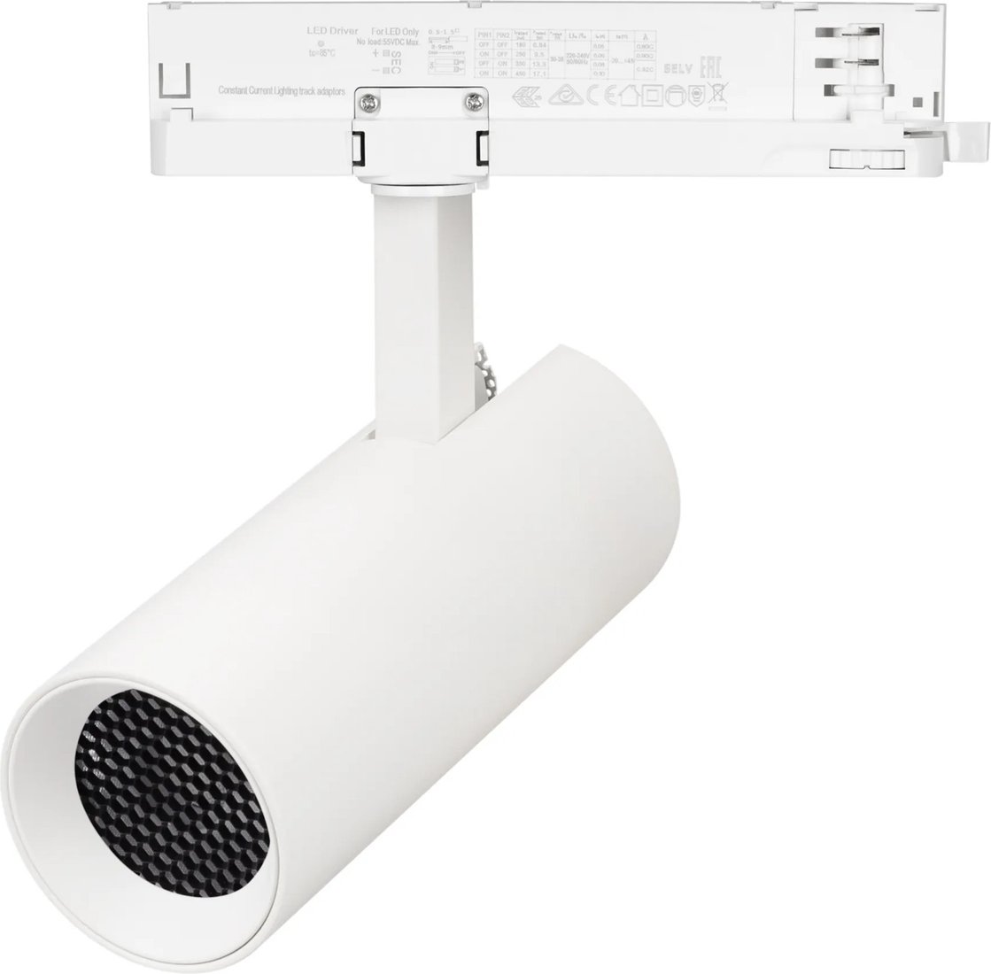 Трековый светильник Arlight LGD-GERA-2TR-R60-15W Day4000 WH 55deg 055046