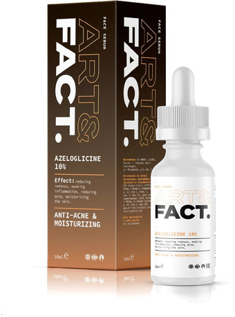 Art&Fact Сыворотка для лица Azeloglicine 10% противовоспалительная анти-акне (30 мл)