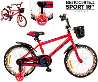 Детский велосипед Favorit Sport 18 SPT-Y18RD (красный)