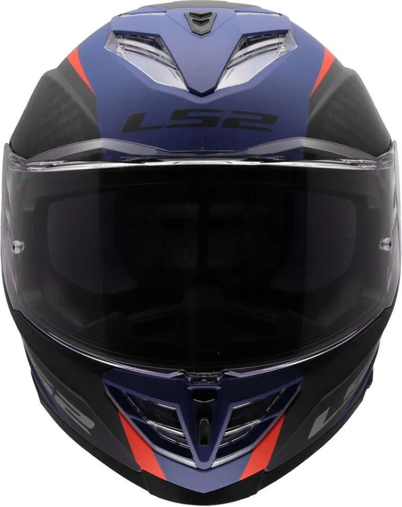 Мотошлем LS2 FF818 Storm III Dynamo (2XL, синий/красный)