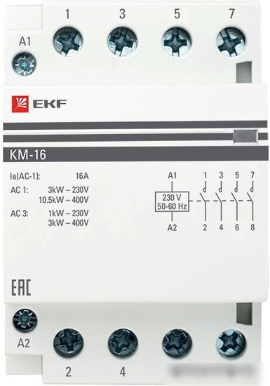 Контактор EKF PROxima km-3-16-40