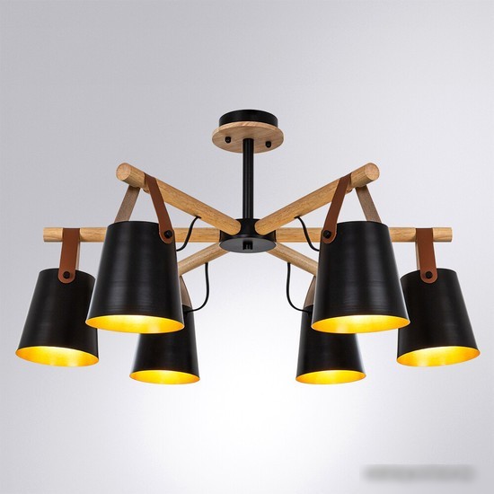 Люстра средней высоты Arte Lamp Thomas A7032PL-6BK