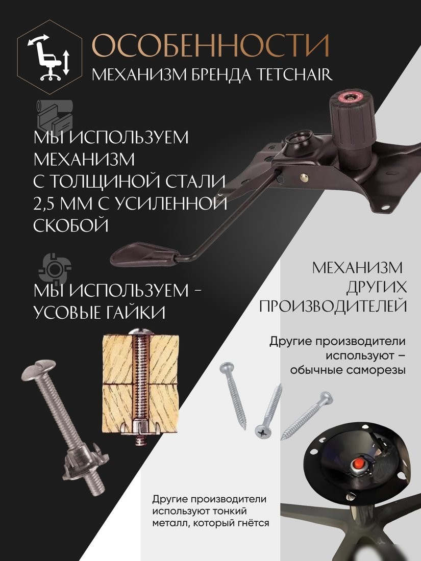 Офисное кресло TetChair Pragmatic Plt ткань (черный)