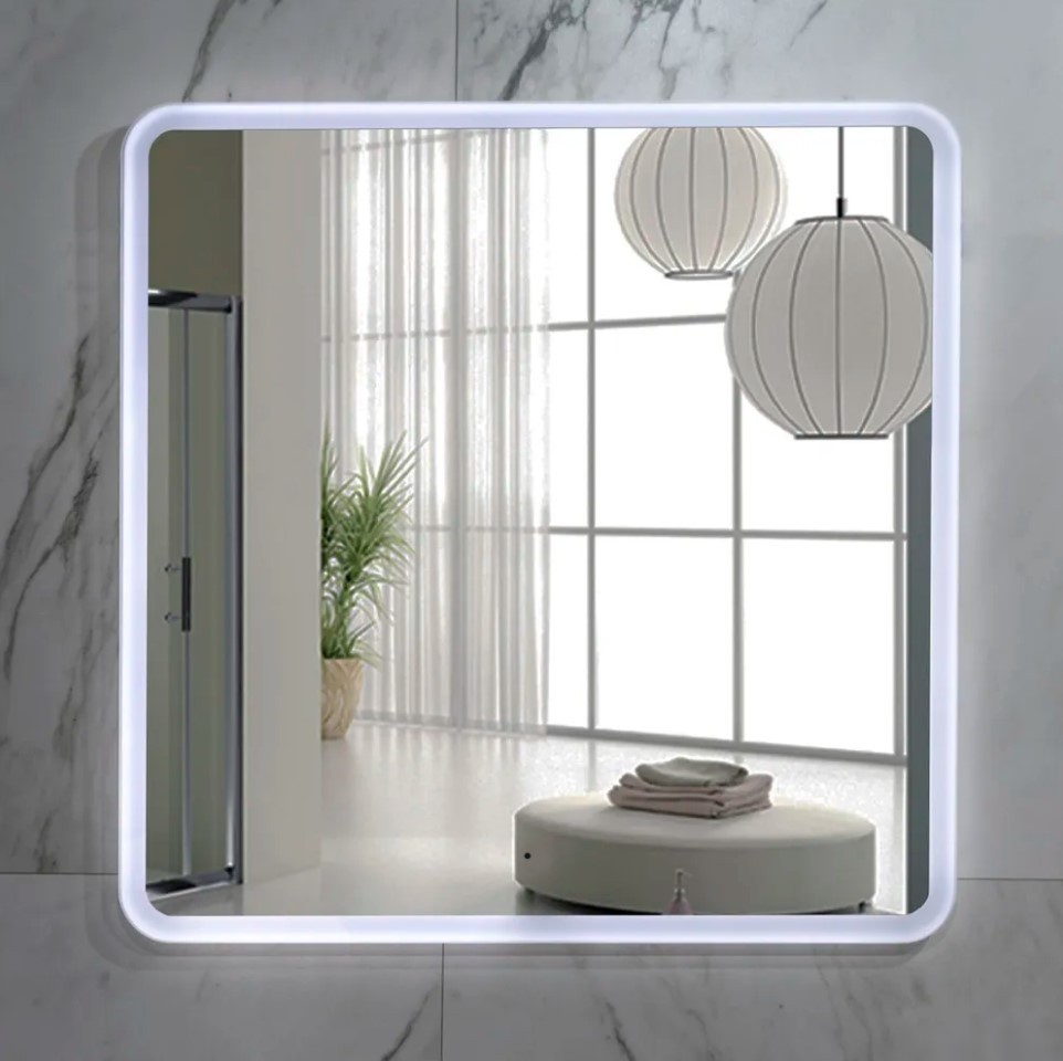 Пекам Зеркало Marta 80x80 marta-80x80B (с подсветкой,с бесконтактным сенсором)