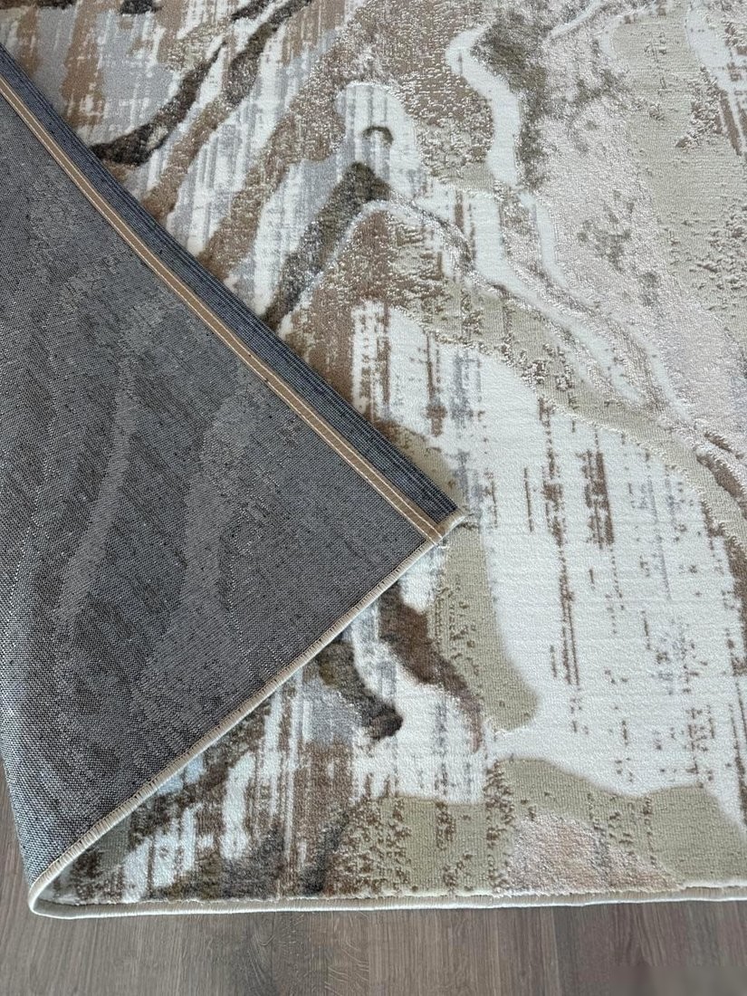 Ковер для детской Radjab Carpet Бьянка Прямоугольник D007A 8322RK-B (1x2, Cream Shirink/Vizon Fdy)