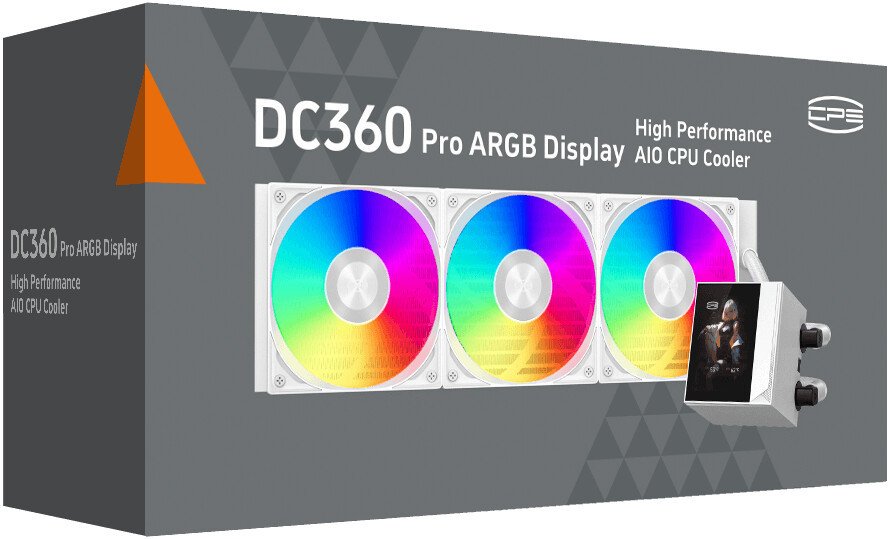 Система жидкостного охлаждения для процессора PCCooler DC360 Pro ARGB Display (белый)