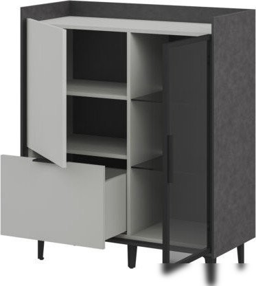 Тумба Elva Эссен NEM04T-1D1V1S-930/400/1110 (29) (металл бруклин/лунный камень)