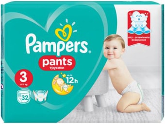 Трусики-подгузники Pampers Pants 3 Midi (32 шт)