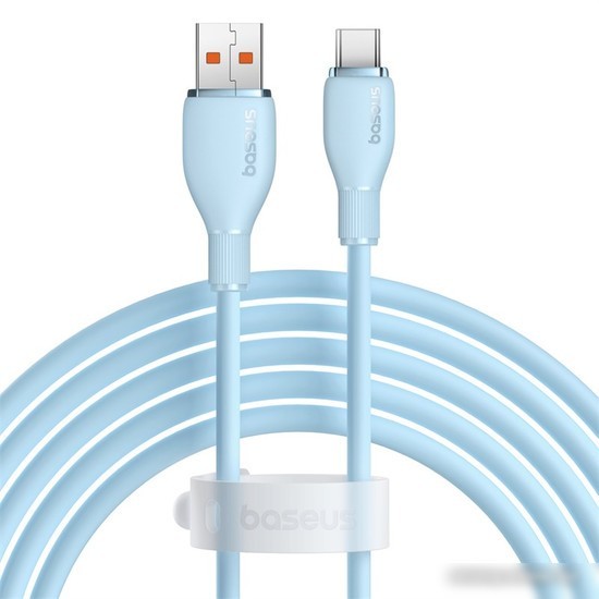 Кабель Baseus Pudding Series Fast Charging Cable 100W USB Type-C - USB Type-C (1.2 м, голубой)