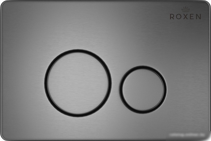 Унитаз подвесной Roxen Boro One Rimless 6 в 1 StounFix Slim 632475 (оружейная сталь/металл)
