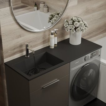 Умывальник Roxen Faber 110L 30010110L-B (черный)