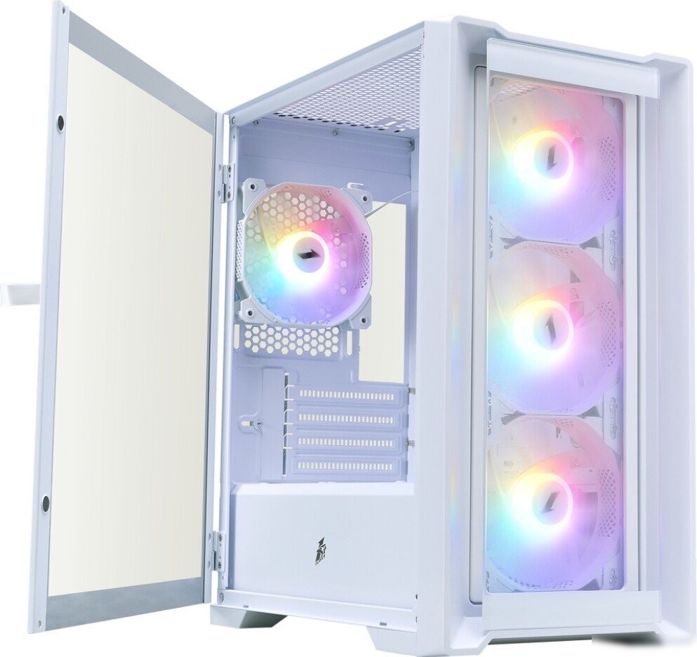 Корпус 1stPlayer TRILOBITE T4-G FRGB (белый)