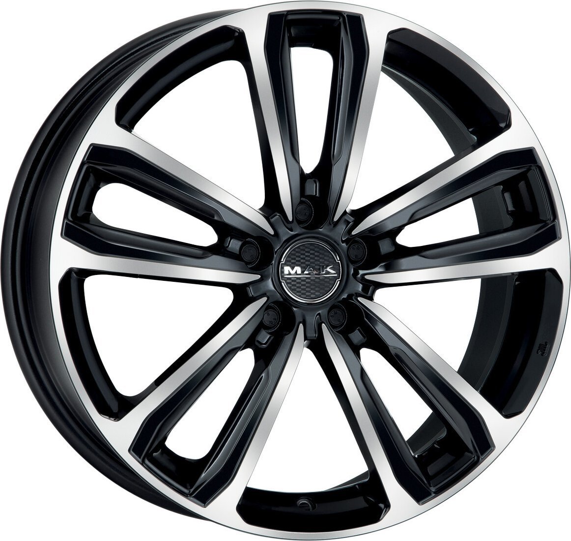 Литые диски MAK Magma 18x7" 5x114.3мм DIA 76мм ET 45мм Black Mirror