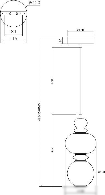 Подвесная люстра Moderli Glaze V11700-PL