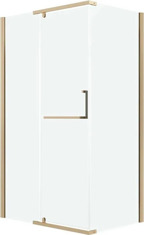Душевая стенка Grossman Pragma 90x195 200.K33.03.90.32.00 (золото сатин,стекло прозрачное)