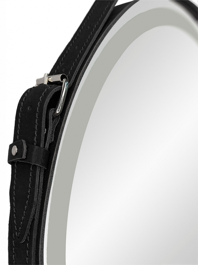 Континент Зеркало Millenium Black Led D 50 (натуральная кожа, черный)