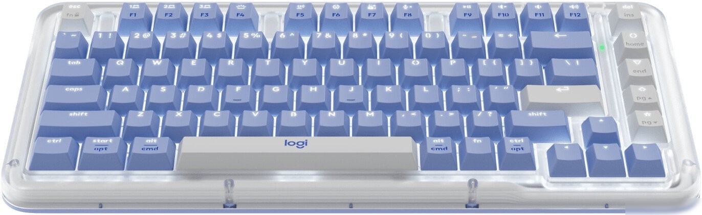 Клавиатура Logitech Alto Keys K75M 920-013301 (белый/синий, с гравировкой)