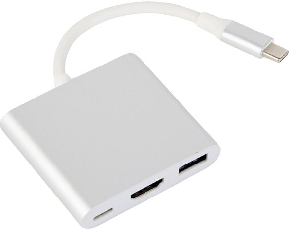 Адаптер Cablexpert A-CM-HDMIF-02-MX (серебристый)