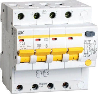 Дифференциальный автомат IEK MAD10-4-025-C-030