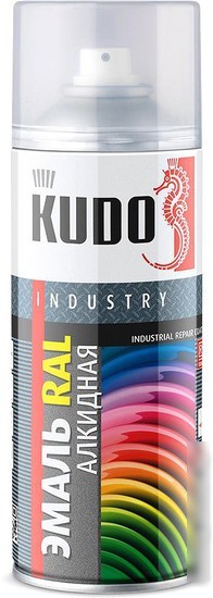 Эмаль Kudo Универсальная RAL 9006 KU-09006 0.52 л (белый алюминий)