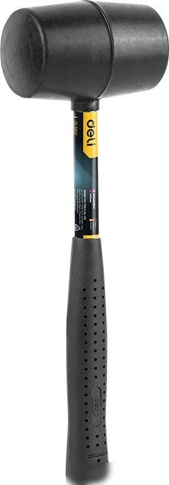 Киянка Deli Резиновая YS EDL5612 (340г, стальная рукоятка, черный)
