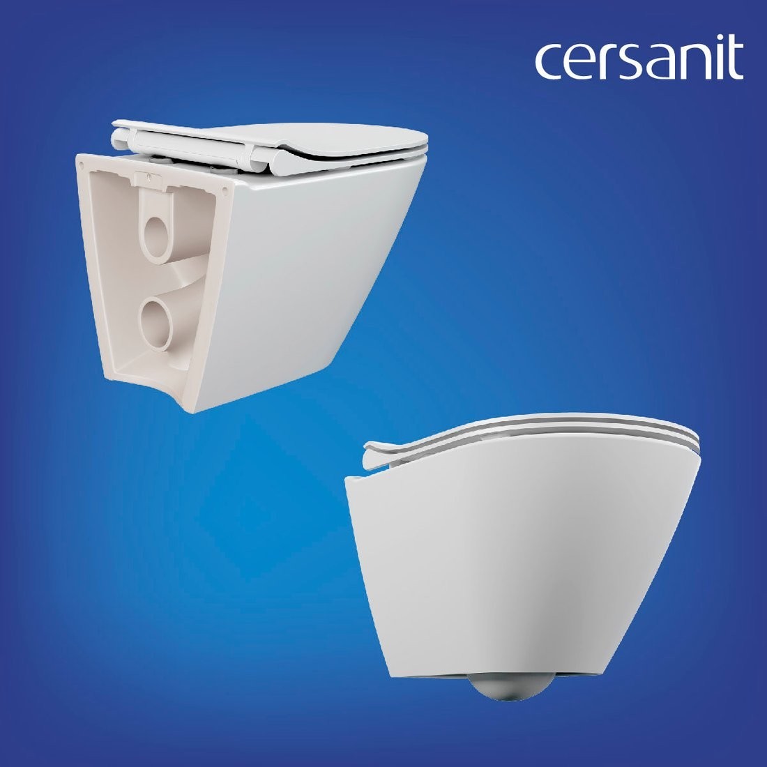 Унитаз подвесной Cersanit City Smart DPL EO Slim + Aqua 40 Smart M LP 69323
