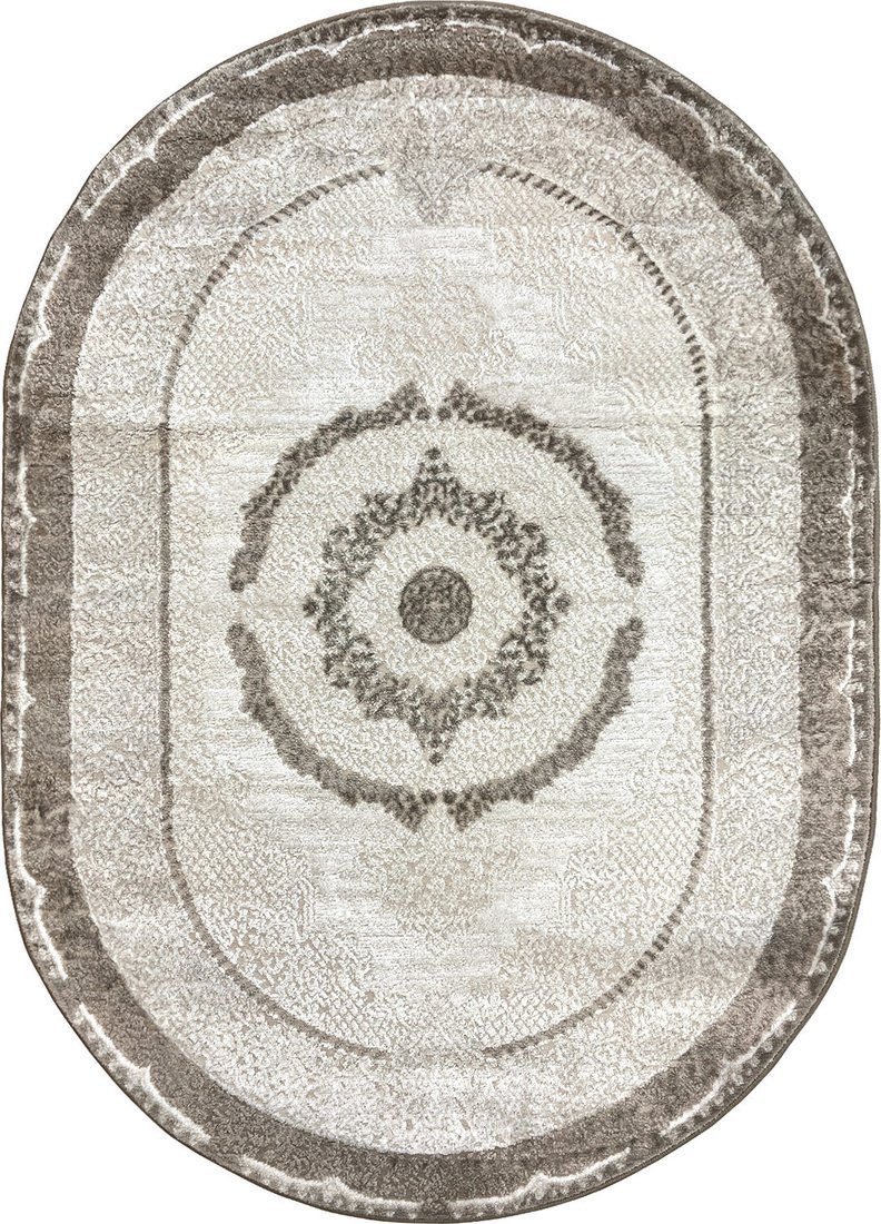 Ковер для жилой комнаты Safyun Eva LZ140-CREAM-VIZON-OVAL (0.8x1.5)