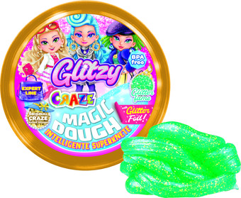 Тесто для лепки Craze Magic Dough Попрыгунчик Блеск Фантазия 35450.F (зеленый)