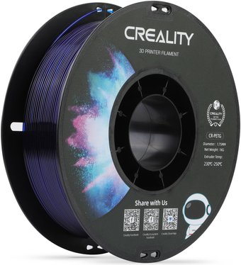 Филамент Creality PETG-CR 1.75мм 3301030036 (1 кг, прозрачно-синий)