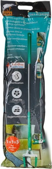 Швабра с отжимом ISMA 22 (зеленый)