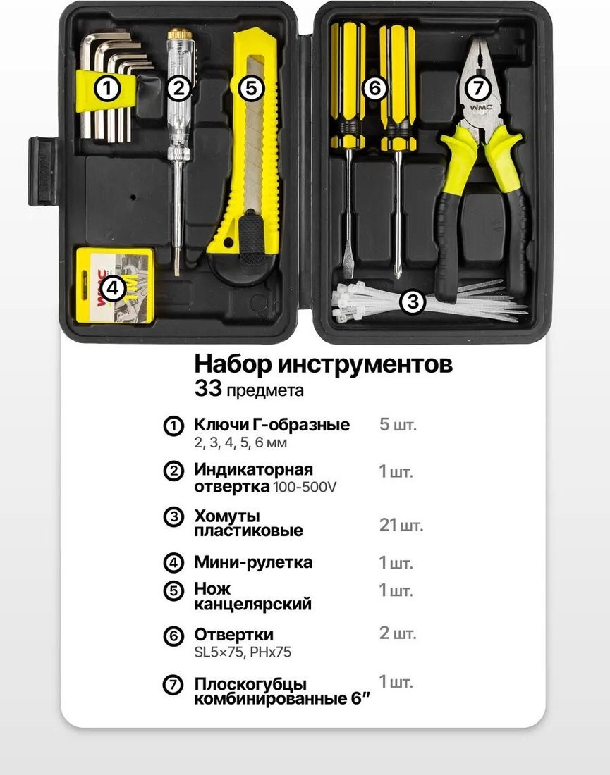Набор домашнего мастера WMC Tools WMC-6 (363 предмета)