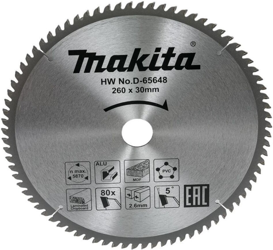 Пильный диск Makita D-65648