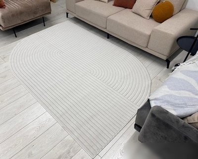 Ковер для жилой комнаты Radjab Carpet Сканди Сизаль Прямоугольник 10980A 13058RK (3x4, Cream/Cream)