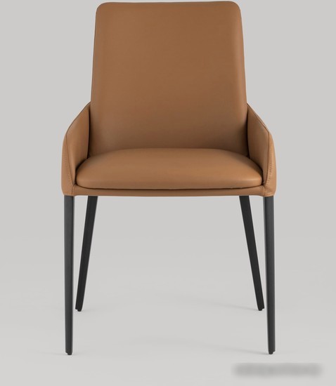 Стул с подлокотниками Stool Group Челси (экокожа, коричневый)