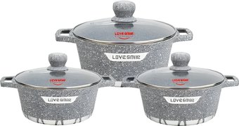 Набор кастрюль Love Smile LS20063