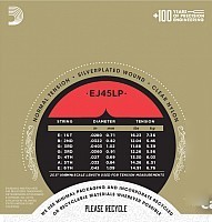 Струны для гитары D'Addario EJ-45LP