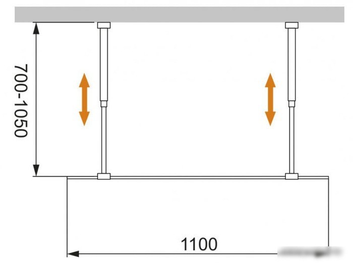 Душевая стенка Cezares LIBERTA-L-2-110-C-Cr
