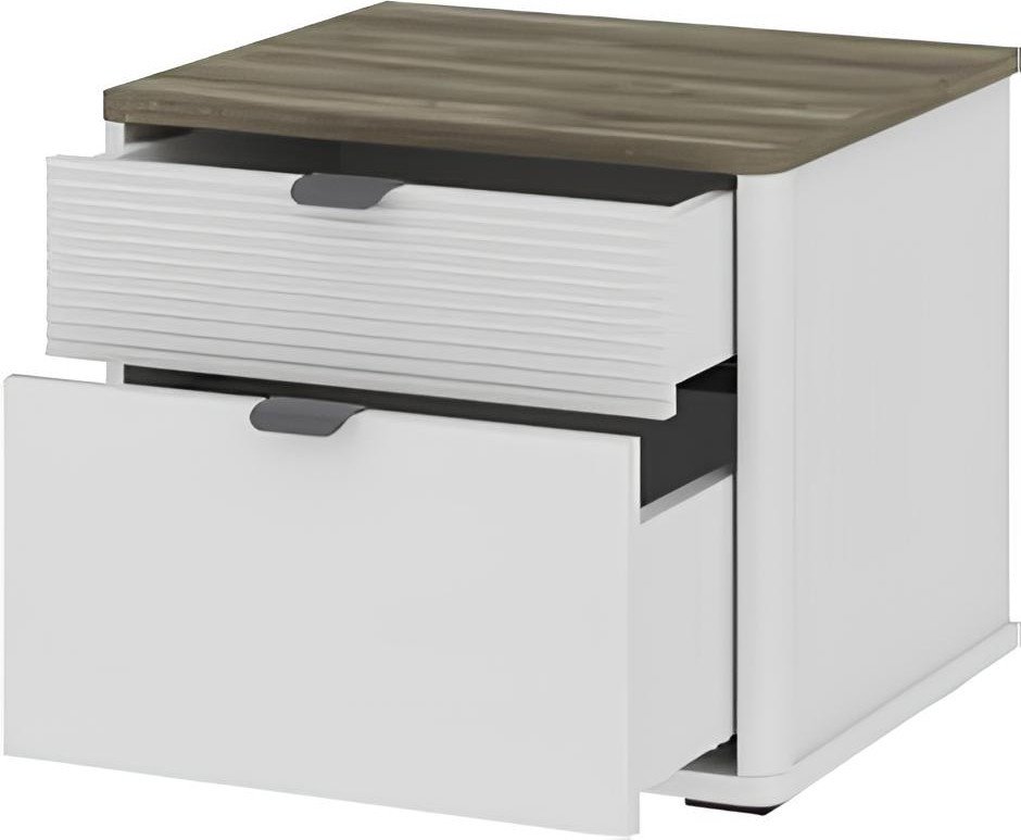 Тумба Anrex Simple 2S (белый/монте/джелато)